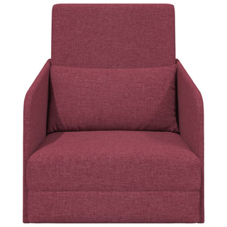 vidaXL Floor Sofa Bed 2-in-1 Wine Red 65x80x83 cm Fabric