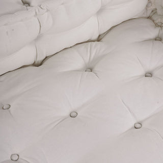 vidaXL Pallet Sofa Cushion with Arm and Back Support Cream Fabric - Sofa In Store