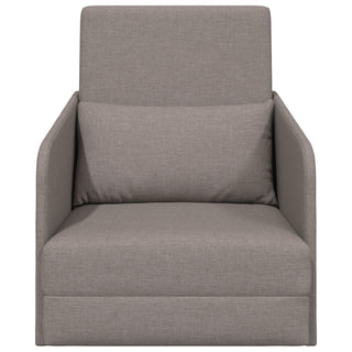 vidaXL Floor Sofa Bed 2-in-1 Taupe 65x80x83 cm Fabric - Sofa In Store