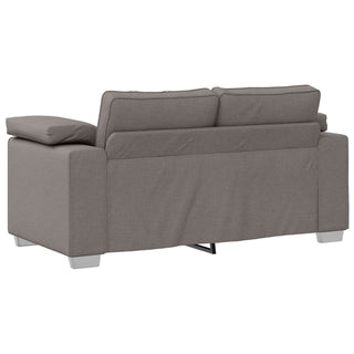 vidaXL 3-Piece Sofa Set with Cushions in Taupe Fabric