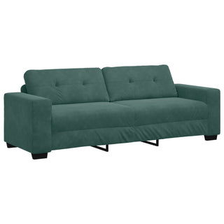 vidaXL 2 Piece Sofa Set with Cushions Dark Green Velvet