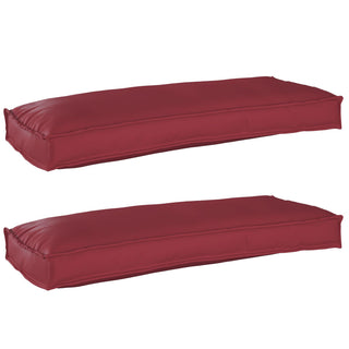vidaXL Chair & Sofa Cushions Wine Red Polyester Standard Rectangular