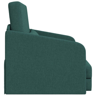 vidaXL Floor Sofa Bed 2-in-1 Dark Green 65x80x83 cm Fabric