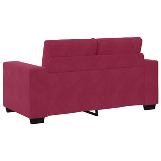 vidaXL Loveseat Sofa in Wine Red, 120 cm, Velvet