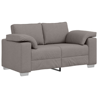 vidaXL 3-Piece Sofa Set with Cushions in Taupe Fabric