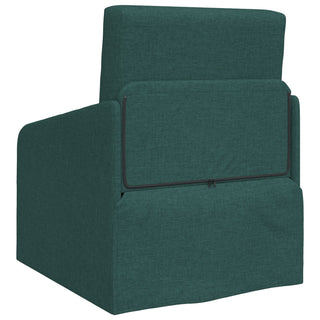 vidaXL Floor Sofa Bed 2-in-1 Dark Green 65x80x83 cm Fabric