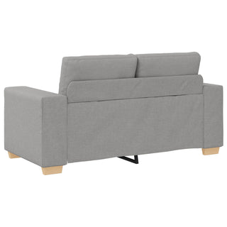 vidaXL 3-Piece Sofa Set with Cushions in Cloud Grey Fabric - Sofa In Store