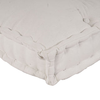 vidaXL Pallet Sofa Cushion with Arm and Back Support Cream Fabric - Sofa In Store