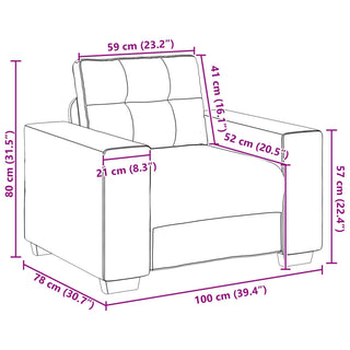 vidaXL 3-Piece Sofa Set with Cushions in Wine Red Fabric - 3324631