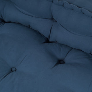 vidaXL Pallet Sofa Cushion with Back Support Blue Fabric - Sofa In Store