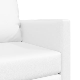 vidaXL Floor Sofa Bed 2-in-1 White 74x77x81 cm Faux Leather - Sofa In Store