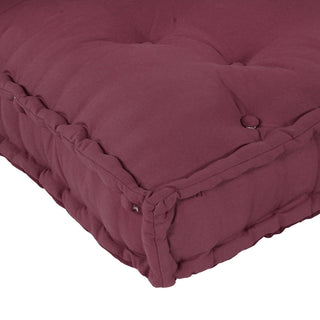 vidaXL Red Fabric Pallet Sofa Cushion with Arm and Back Support