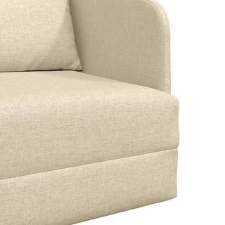 vidaXL Floor Sofa Bed 2-in-1 Cream 65x80x83 cm Fabric - Sofa In Store