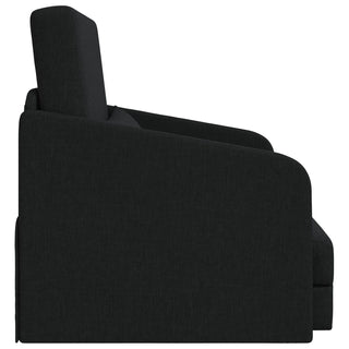 vidaXL Floor Sofa Bed 2-in-1 Black 65x80x83 cm Fabric - Sofa In Store