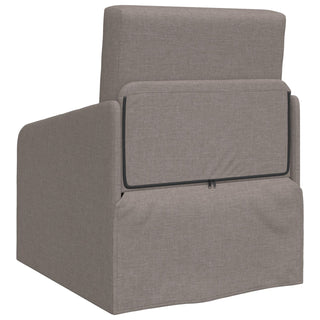 vidaXL Floor Sofa Bed 2-in-1 Taupe 65x80x83 cm Fabric - Sofa In Store
