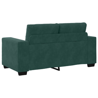 vidaXL Loveseat Sofa in Dark Green Velvet, 120 cm