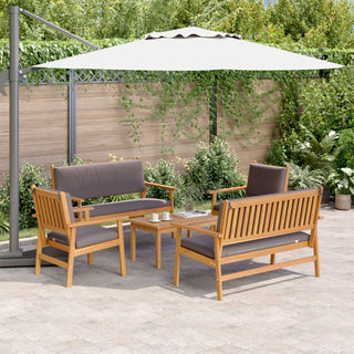 vidaXL 5 Piece Garden Sofa Set with Cushions Solid Wood Acacia - 3331814 - Sofa In Store