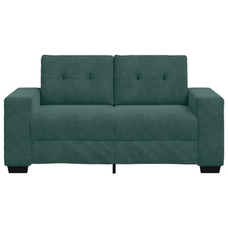 vidaXL Loveseat Sofa in Dark Green Velvet, 120 cm
