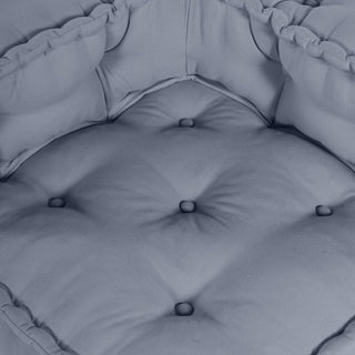 vidaXL 4-Seater Modular Pouffe Sofa Convertible Grey Fabric - 3315094 - Sofa In Store