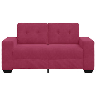 vidaXL Loveseat Sofa in Wine Red, 120 cm, Velvet