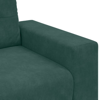 vidaXL 3-Seater Sofa in Dark Green Velvet, 180 cm
