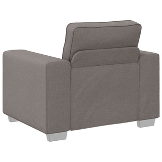 vidaXL 3-Piece Sofa Set with Cushions in Taupe Fabric