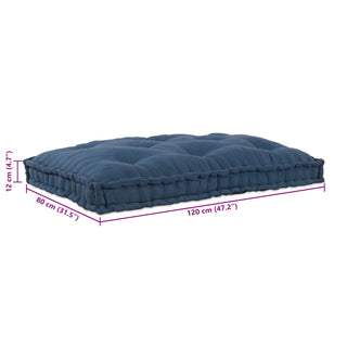 vidaXL Pallet Sofa Cushion Blue Fabric - Sofa In Store
