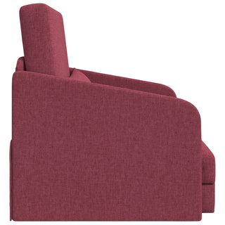 vidaXL Floor Sofa Bed 2-in-1 Wine Red 65x80x83 cm Fabric