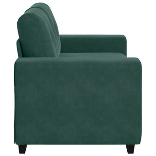 vidaXL Loveseat Sofa in Dark Green Velvet, 120 cm