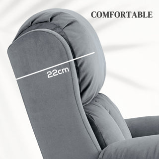Eight Massage Point Electric Reclining Lift Chair, with Remote - Grey - Sofa In Store