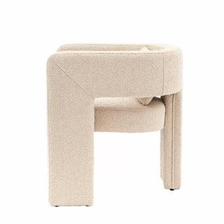 Abilene Fabric Armchair With Black Legs In Taupe - Sofa In Store