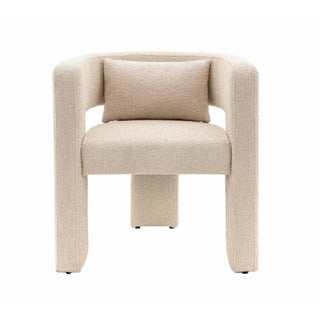 Abilene Fabric Armchair With Black Legs In Taupe - Sofa In Store
