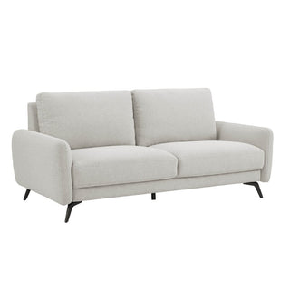 Beloit Oatmeal Fabric Sofa – 3 Seater | Black Legs, Pocket Sprung Seating - Sofa In Store