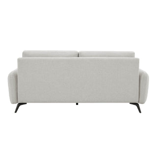 Beloit Oatmeal Fabric Sofa – 3 Seater | Black Legs, Pocket Sprung Seating - Sofa In Store