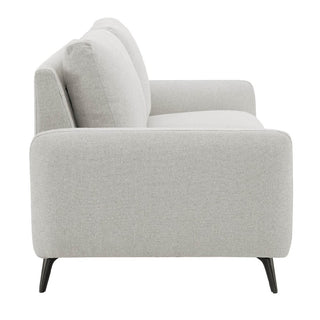 Beloit Oatmeal Fabric Sofa – 3 Seater | Black Legs, Pocket Sprung Seating - Sofa In Store