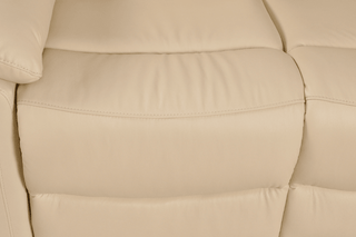 Amarien Cream Genuine Leather Recliner Sofa – 2 Seater | Electric Recline, Dual USB, Hardwood Frame - Sofa In Store