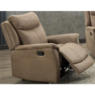 Arizones Electric Recliner Armchair – Caramel Fabric | Plush Comfort & Lumbar Support - Sofa In Store