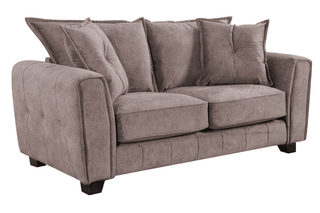 Avanti 2 Seater Chocolate Fabric Sofa - Stylish Modern Design - Sofa In Store