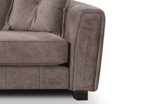 Avanti 3 Seater Chocolate Fabric Sofa with Modern Design - Sofa In Store