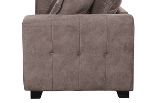 Avanti 3 Seater Chocolate Fabric Sofa with Modern Design - Sofa In Store