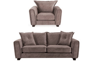 Avanti Chocolate Fabric 3+1 Seater Sofa Set – Stylish and Comfortable - Sofa In Store