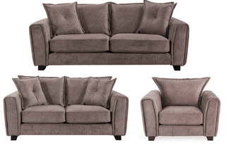 Avanti 3+2+1 Seater Sofa Set – Chocolate Fabric with Modern Design - Sofa In Store