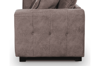 Avanti Right Hand Fabric Corner Sofa With Chaise – Chocolate with Plush Seating - Sofa In Store