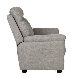 Baraboo Fabric 3 Seater Sofa with Black Legs in Grey Modern Lounge Comfort - Sofa In Store