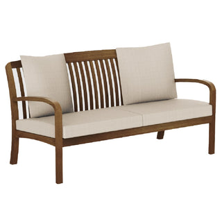 Bolivia Wooden Garden 2 Sofa Seater In Brown - Sofa In Store