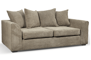 Byron Caramel Fabric 3 Seater Sofa - Contemporary Design and Comfort - Sofa In Store