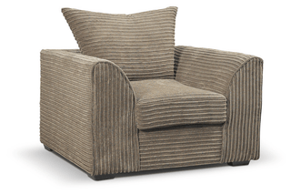 Byron Caramel 1 Seater Armchair – Jumbo Cord Fabric, Modern Design - Sofa In Store