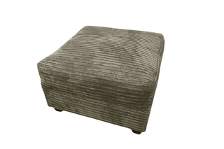 Byron Footstool – Grey Fabric - Sofa In Store