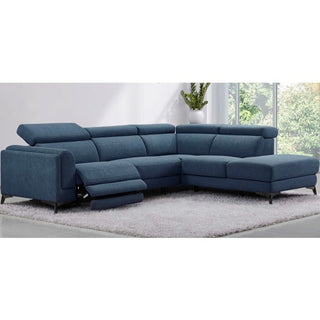 Cannes Denim Electric Recliner Corner Sofa – Left Hand with Storage - Sofa In Store