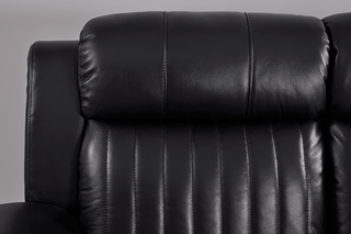 Cidliano Electric Power Recliner Armchair – Black Genuine Leather - Sofa In Store